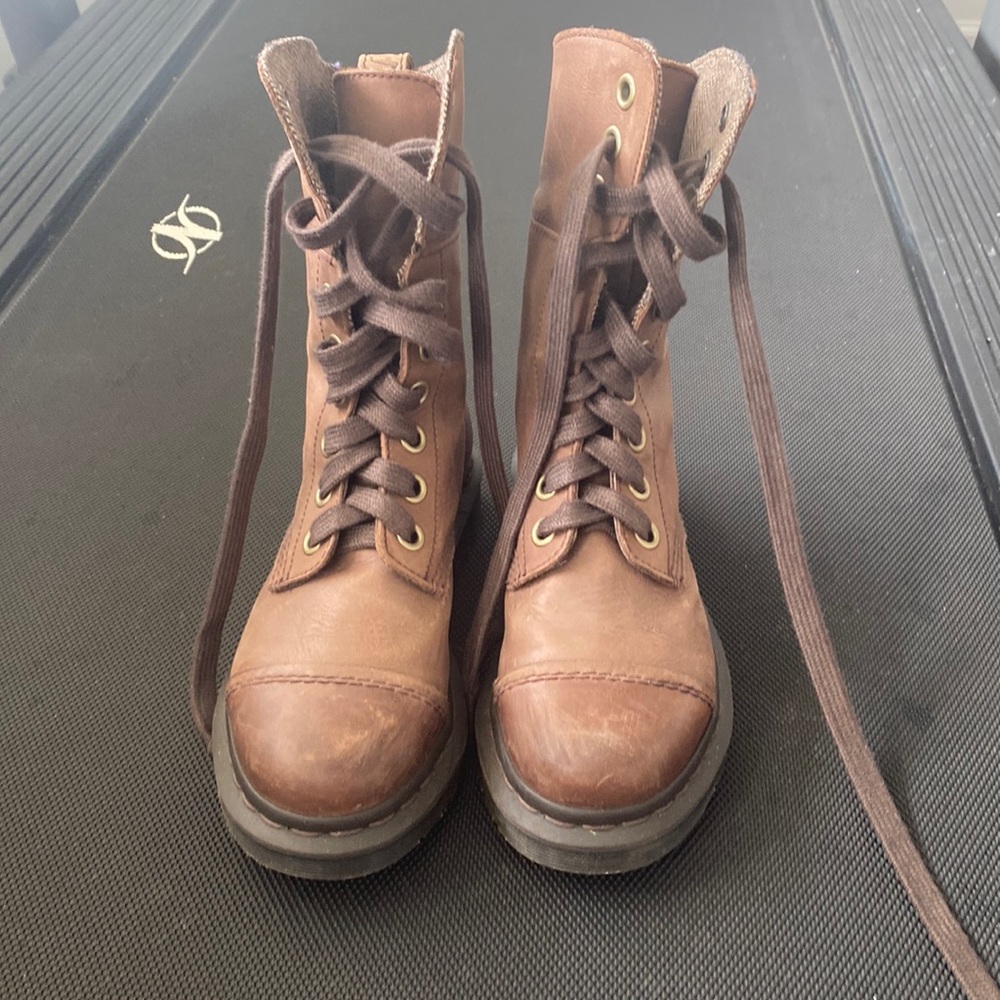 Dr. Martens Aimilita Boots in Dark Brown. US size 6.